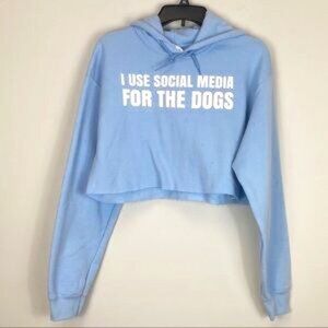 Gildan Heavy Blend Dogs Lovers Cropped Hoodie